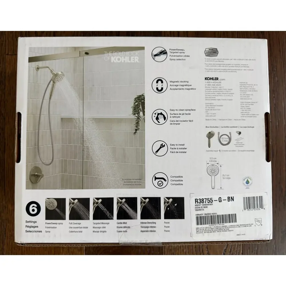 Kohler Assert Handshower Brushed Nickel Finish